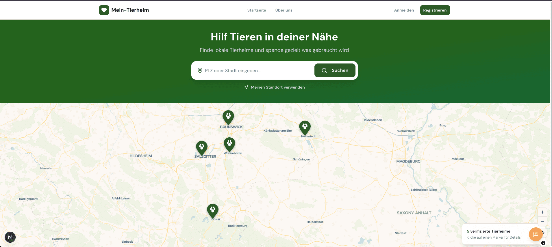 TierheimHilfe Screenshot